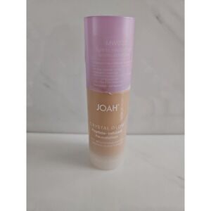 JOAH Crystal Glow Foundation Medium Warm MW020 Peptide Hyaluronic 1.01oz New